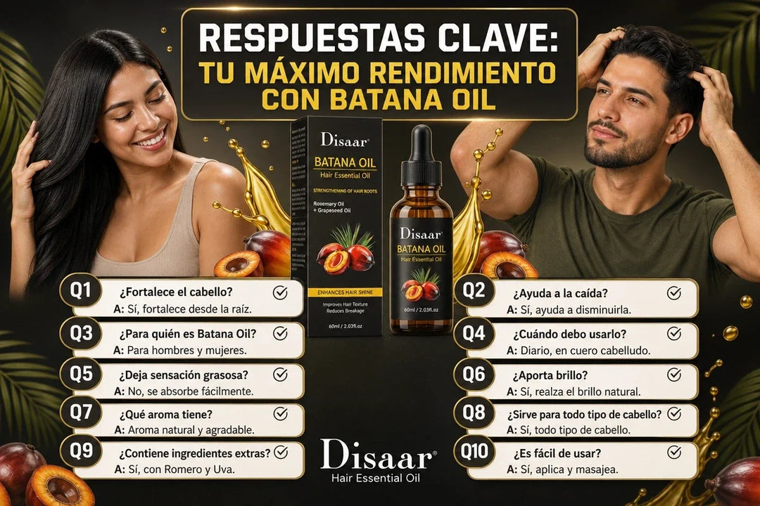 Respuestas clave sobre Disaar Batana Oil